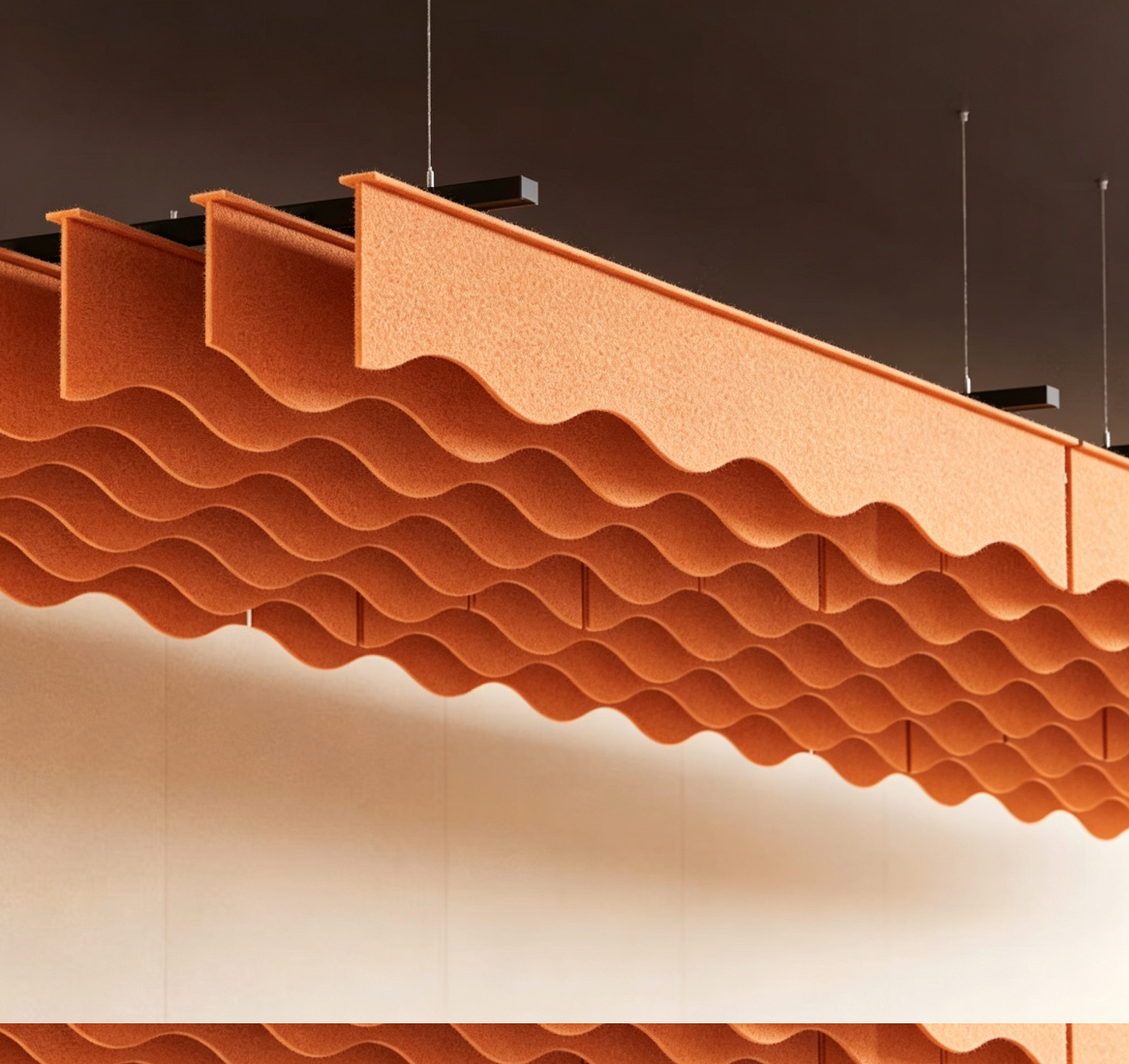 Wavy Ceiling Baffle System