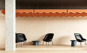 Wavy Ceiling Baffle System