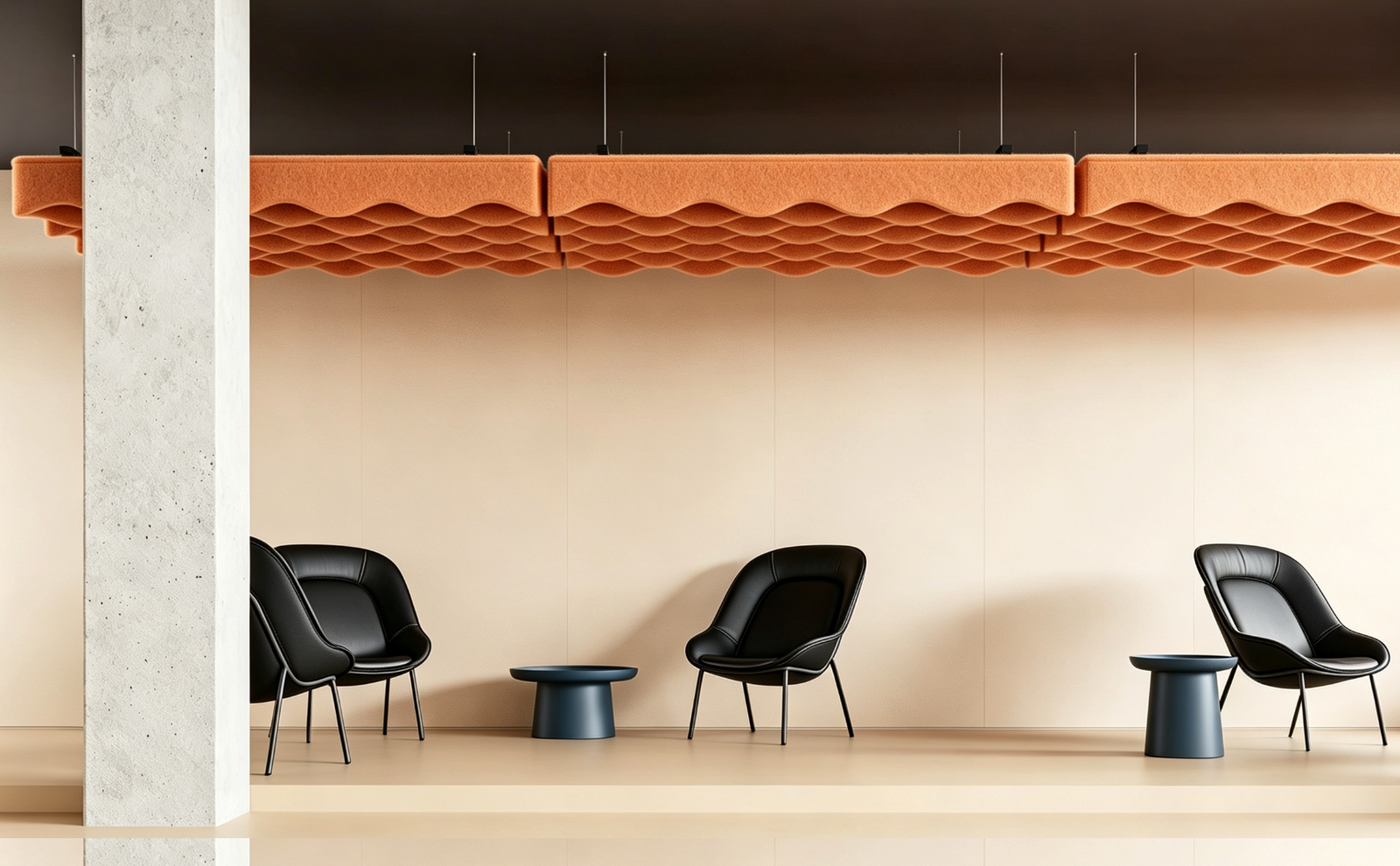 Wavy Ceiling Baffle System