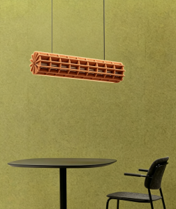 Mesh-shaped acoustic Lamp